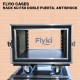 rack 6U doble puerta, DOBLE flotante, ANTI-SHOCK fondo 50 cm, perfil rack doble