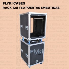 FLYKICASES PARA RACK 12U PUERTAS EMBUTIDAS F60
