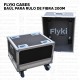 Baúl para rulo de fibra 200 metros, caja apilable, apertura tapa extraíble.