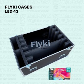 FLYKICASES PARA LED 43 6 UNIDADES.