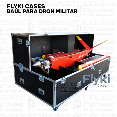 Flightcase baúl para drone militar