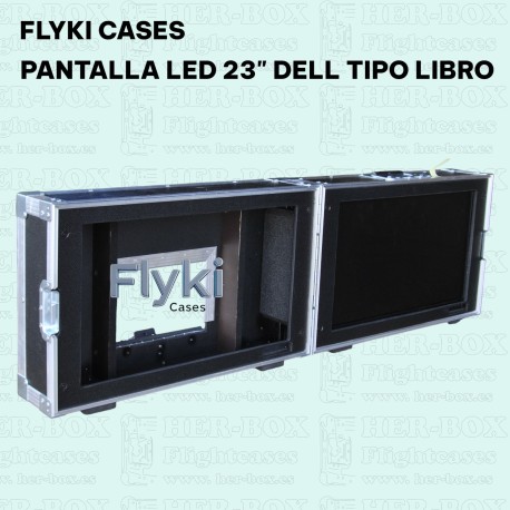 FLYKI CASE PANTALLA LED 23” DELL TIPO LIBRO DOBLE
