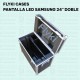 FLYKI CASE PANTALLA LED SAMSUNG 24 DOBLE CON PEANA