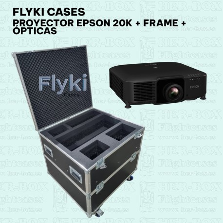 FLYKI CASES PROYECTOR EPSON 20K + FRAME + OPTICAS.