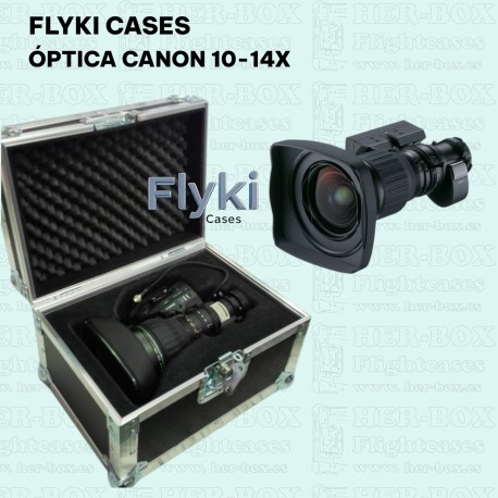 CAJA TIPO MALETA PARA OPTICA CANON 10X 14X