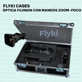 Óptica fujinon con mandos zoom-foco.